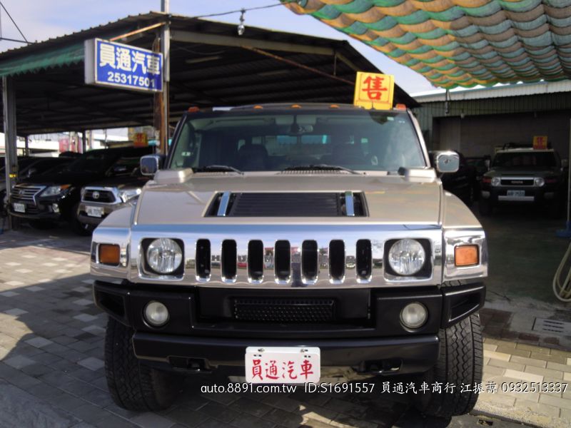 04年5人座貨卡hummer H2t 雙廂式sut 6 0cc員通4x4 中古車 二手車 價格 圖片 配備 說明 81汽車
