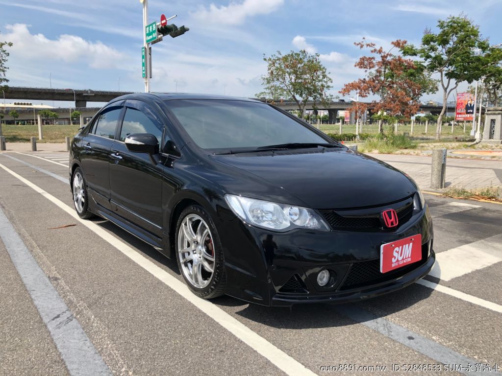 81中古車 本田civic 1 8l 台中市 Sum 永貿汽車 堅持實車實價刊登黑內裝rr包enkei鋁圈雙出排氣管