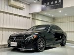 【德總車業】C300 AMG LED摸門 平把方向盤 全景 夜色19框 超低里程